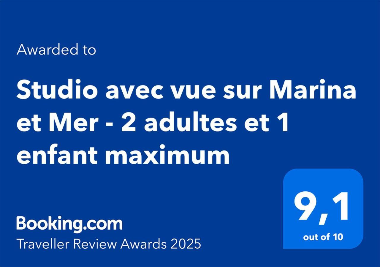 Studio Avec Vue Sur Marina Et Mer - 2 Adultes Et 1 Enfant Maximum Mandelieu La Napoule Bagian luar foto
